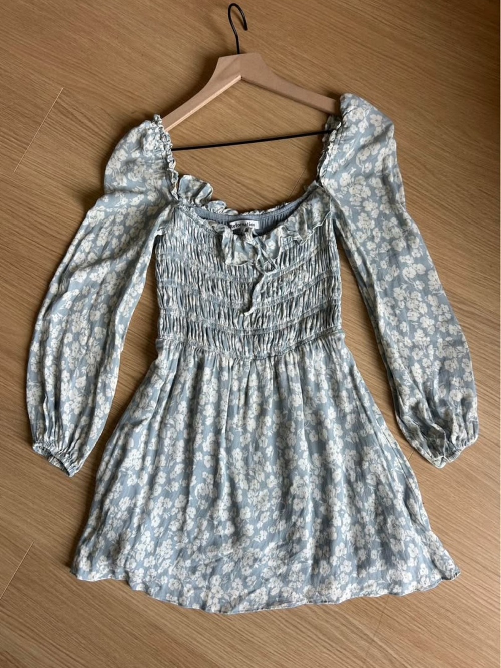 Reformation Morris Dress Light Blue - Size 4